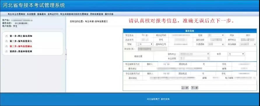 2021年河北專接本報名流程圖