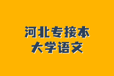 河北專接本大學語文