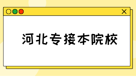 河北專接本院校